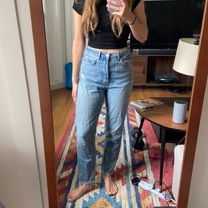 Free people high waist mom jeans